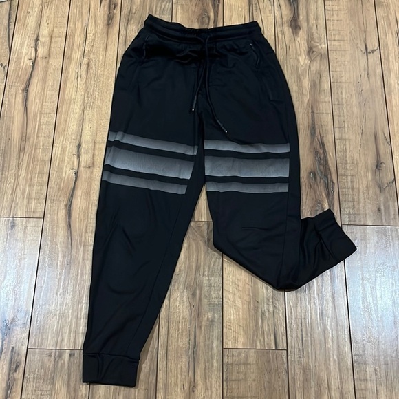 Public Record Joggers Adult Small Black Regular Fit Sweatpants Athleisure Men's - Picture 1 of 8